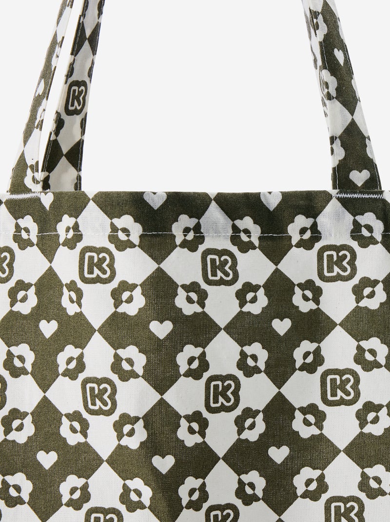 Borsa shopping tipo tote-bag formato XXL - Kiabi Kaki - Kiabi
