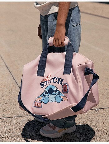 Borsa sportiva con stampe Stitch