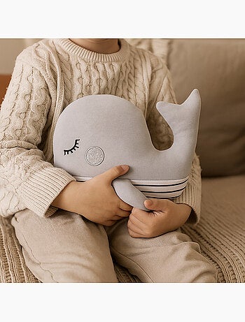 Borsa termica peluche 2 in 1 a forma di balena