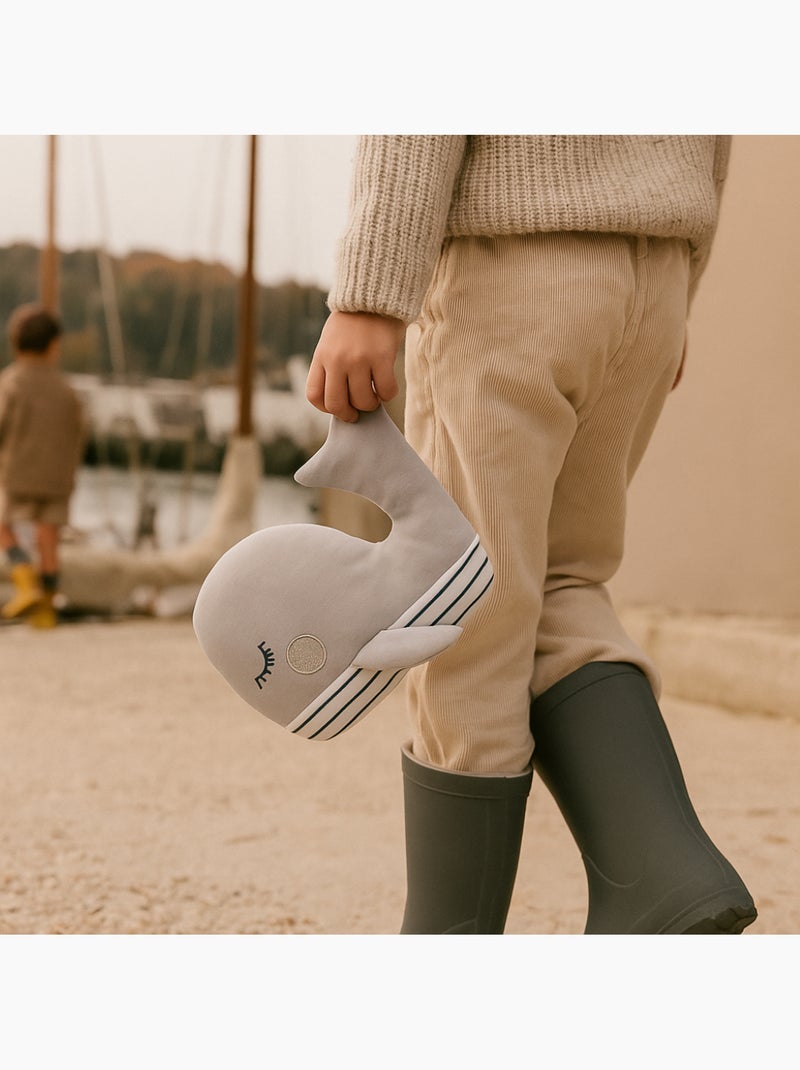 Borsa termica peluche 2 in 1 a forma di balena Grigio - Kiabi