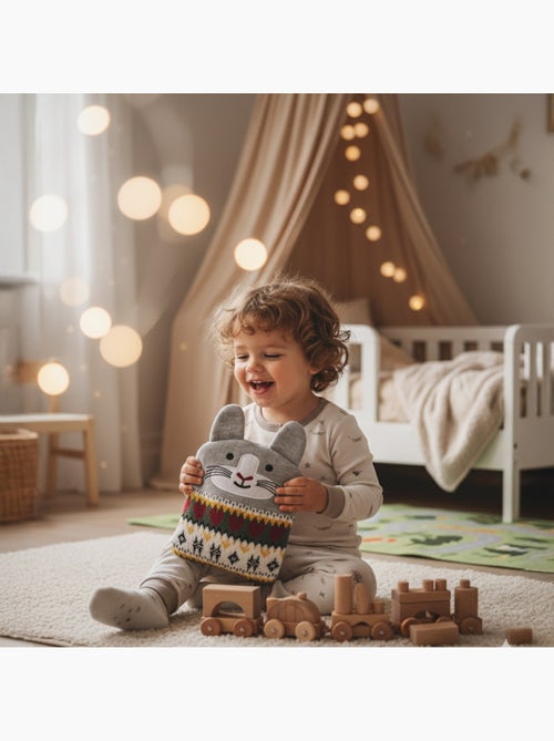 Borsa termica peluche 2 in 1 a forma di coniglio - Kiabi