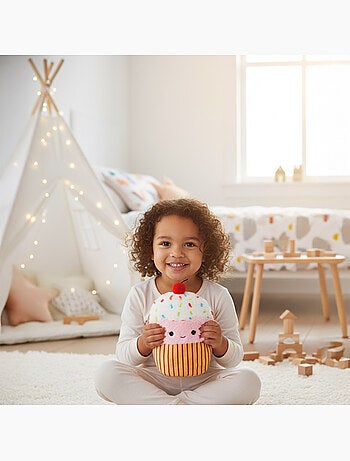 Borsa termica peluche 2 in 1 a forma di cupcake