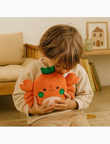 Borsa termica peluche 2 in 1 a forma di granchio