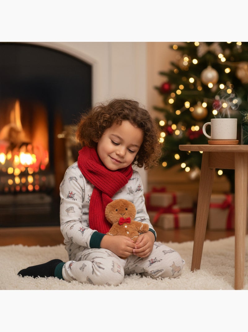 Borsa termica peluche 2 in 1 a forma di omino di pan di zenzero Marrone - Kiabi