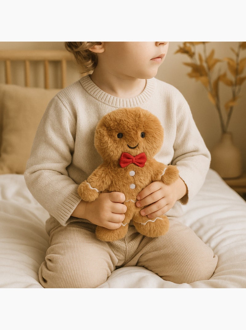 Borsa termica peluche 2 in 1 a forma di omino di pan di zenzero Marrone - Kiabi
