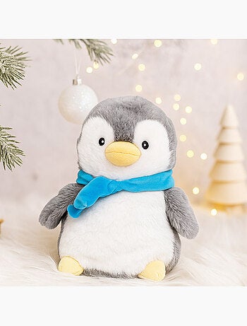 Borsa termica peluche 2 in 1 a forma di pinguino