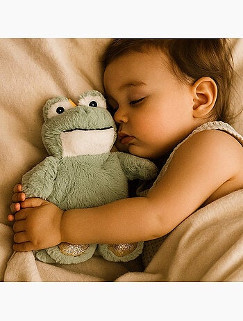 Borsa termica peluche 2 in 1 a forma di rana