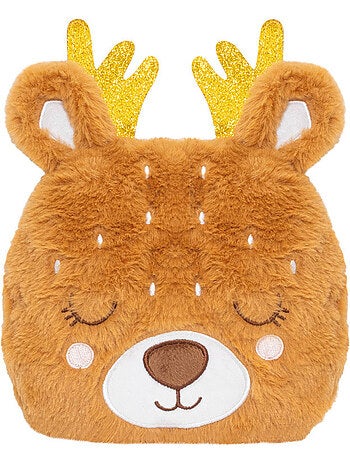 Borsa termica peluche 2 in 1 a forma di renna