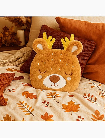 Borsa termica peluche 2 in 1 a forma di renna