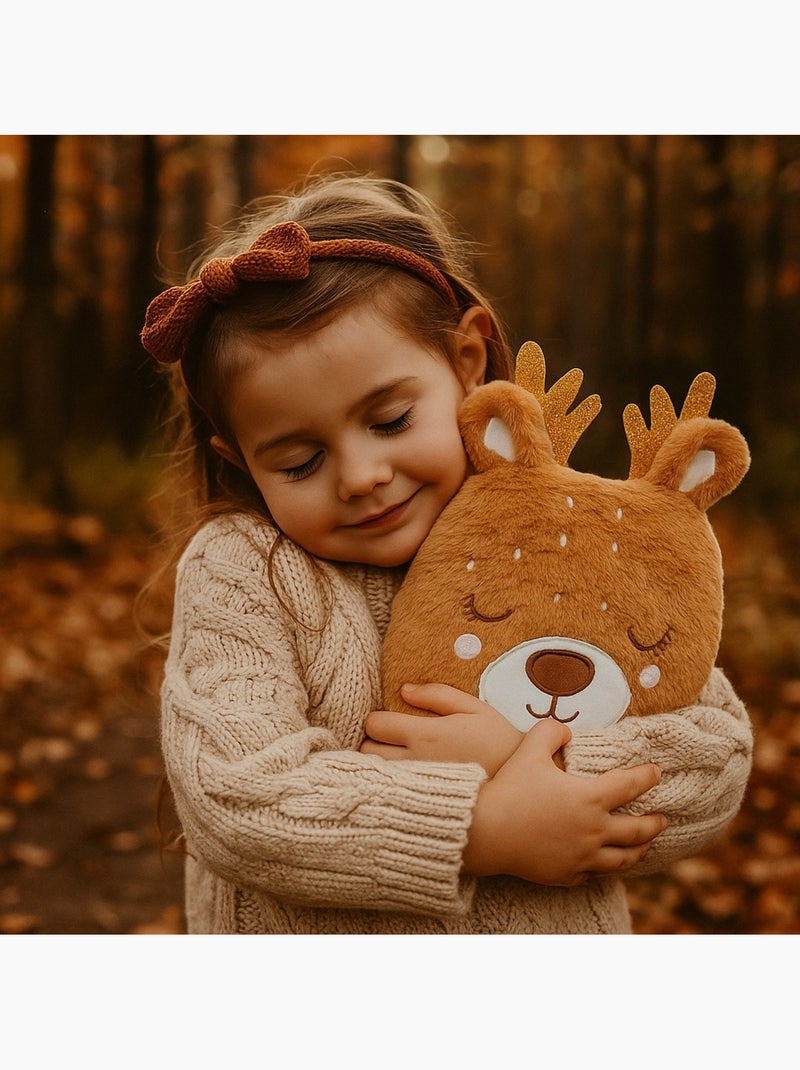 Borsa termica peluche 2 in 1 a forma di renna Marrone - Kiabi