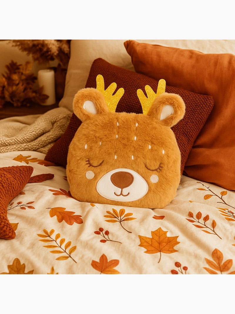 Borsa termica peluche 2 in 1 a forma di renna Marrone - Kiabi