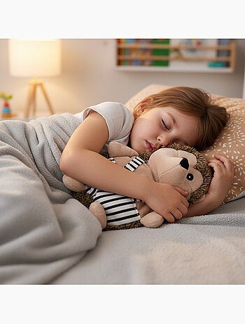 Borsa termica peluche 2 in 1 a forma di riccio
