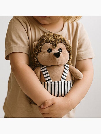 Borsa termica peluche 2 in 1 a forma di riccio