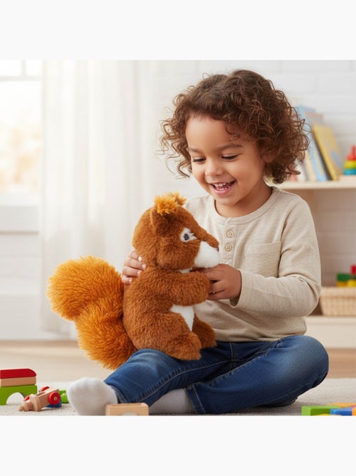 Borsa termica peluche 2 in 1 a forma di scoiattolo - Kiabi