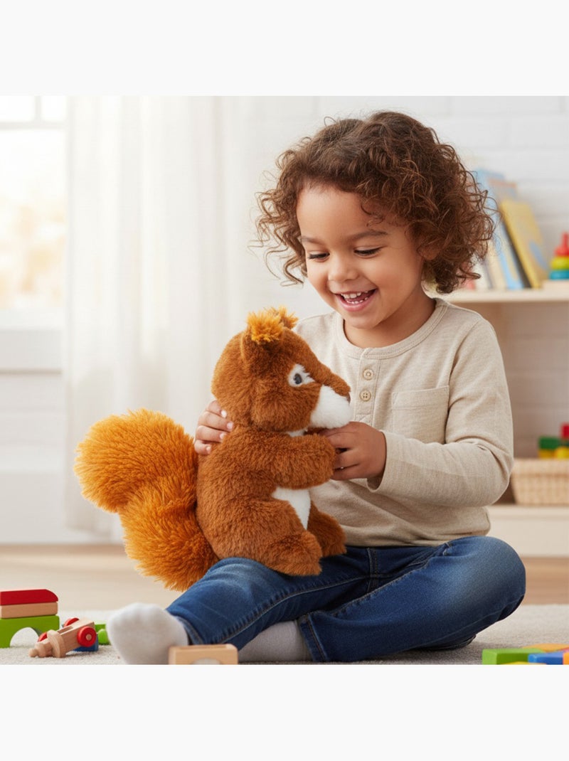 Borsa termica peluche 2 in 1 a forma di scoiattolo Marrone - Kiabi