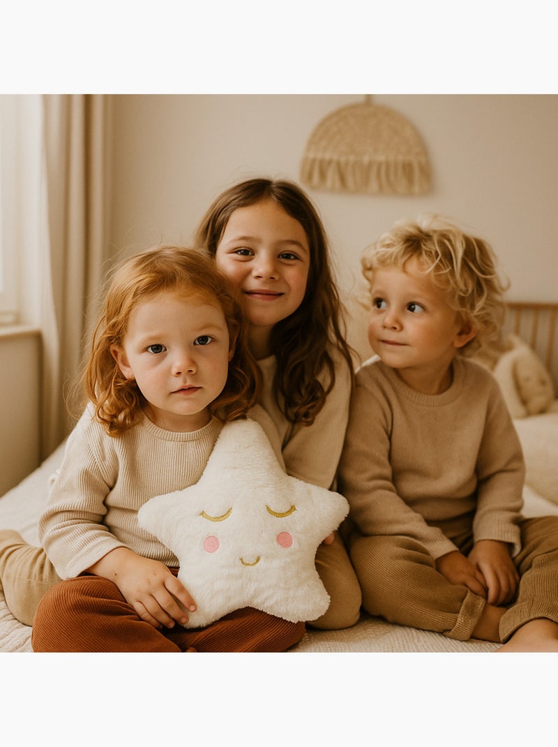 Borsa termica peluche 2 in 1 a forma di stella Bianco - Kiabi