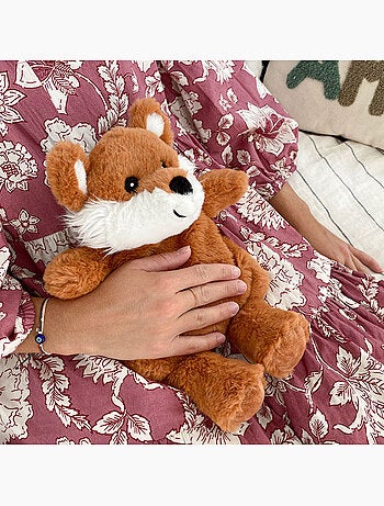 Borsa termica peluche 2 in 1 a forma di volpe