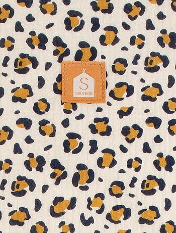 Borsa tote in garza di cotone trapuntata con stampa - SAUTHON