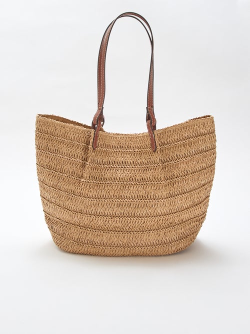 Borsa tote in paglia - Kiabi