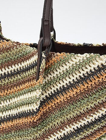 Borsa tote in paglia