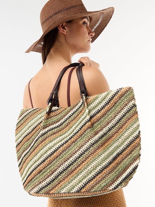 Borsa tote in paglia - Kiabi