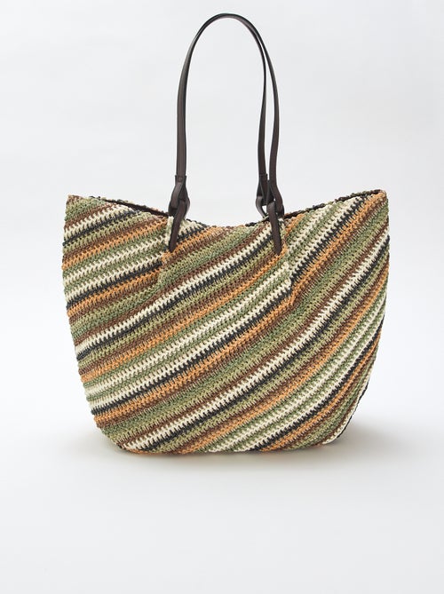Borsa tote in paglia - Kiabi