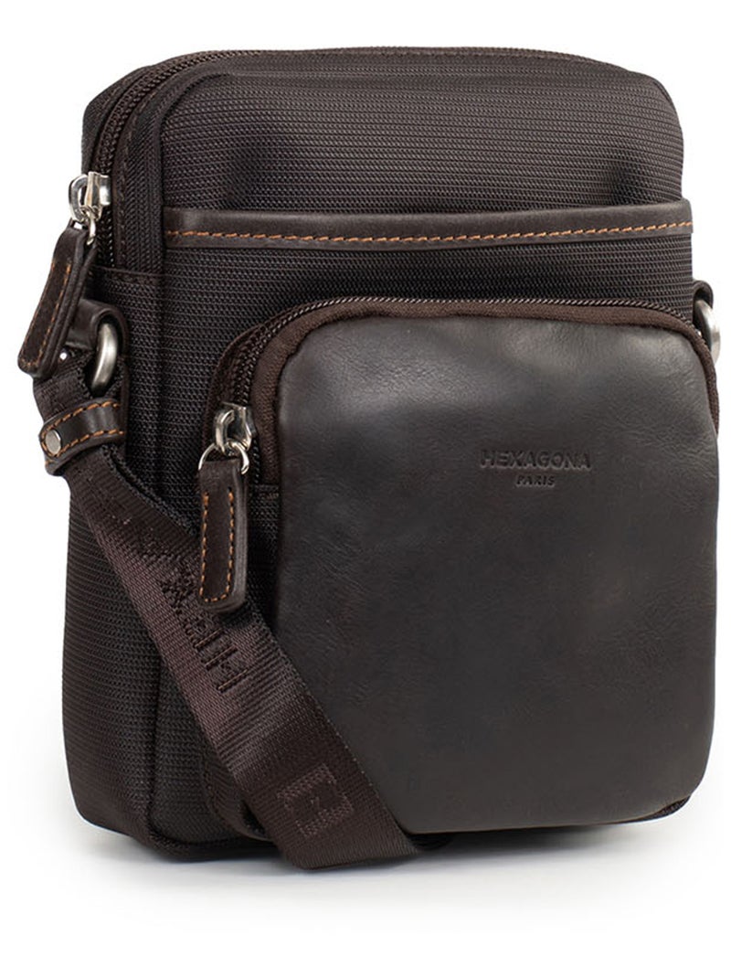 Borsa travel hexagona Marrone - Kiabi