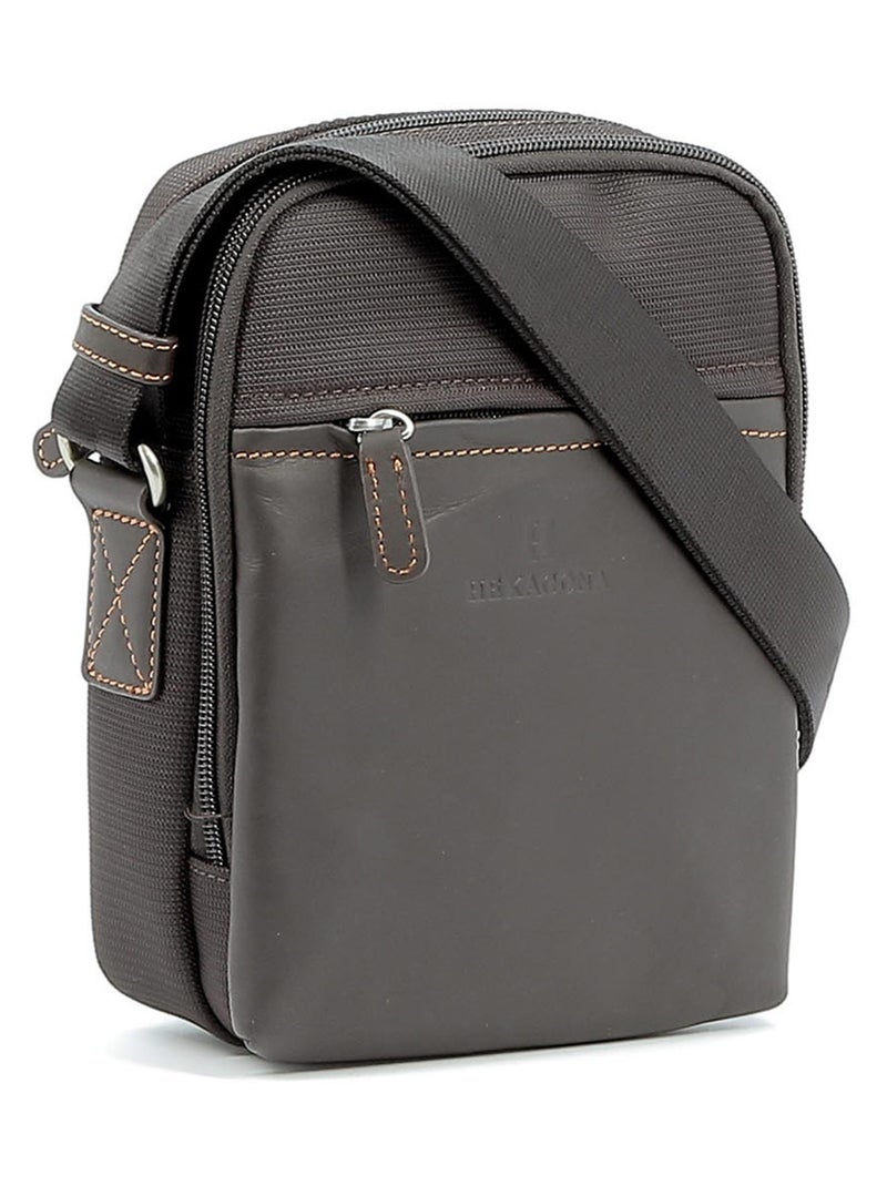 Borsa travel hexagona Marrone - Kiabi