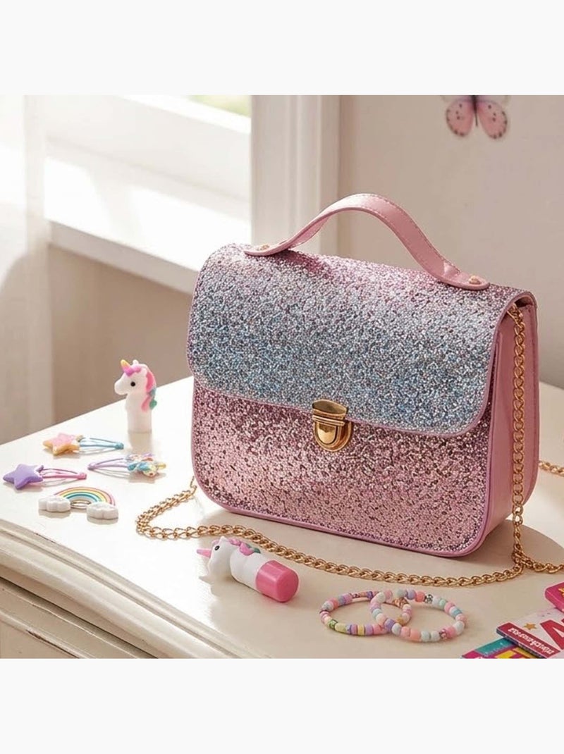 Borsetta glitterata per bambina skyline glamour | great pretenders Rosa - Kiabi