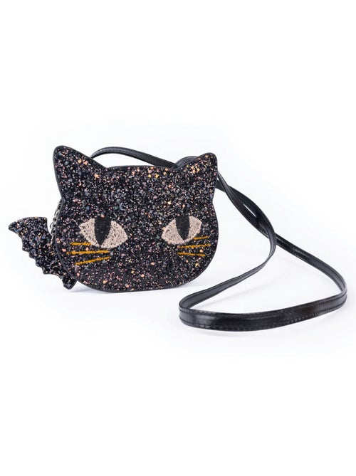 Borsetta per bambina con gatto nero glitterato | Great Pretenders - Kiabi