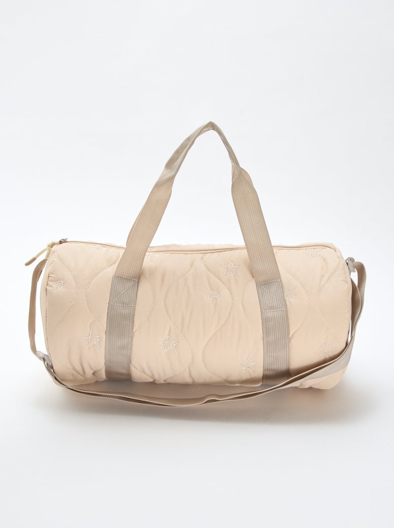 Borsone trapuntato beige - Kiabi