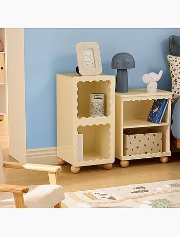 Bouli 2 casse beige contenitore per bambini 31x30x64 cm