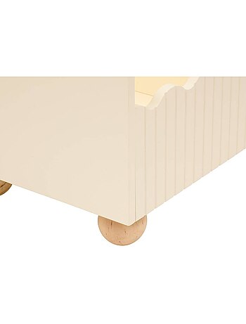 Bouli cassapanca aperta per bambini 60x36x30 cm beige