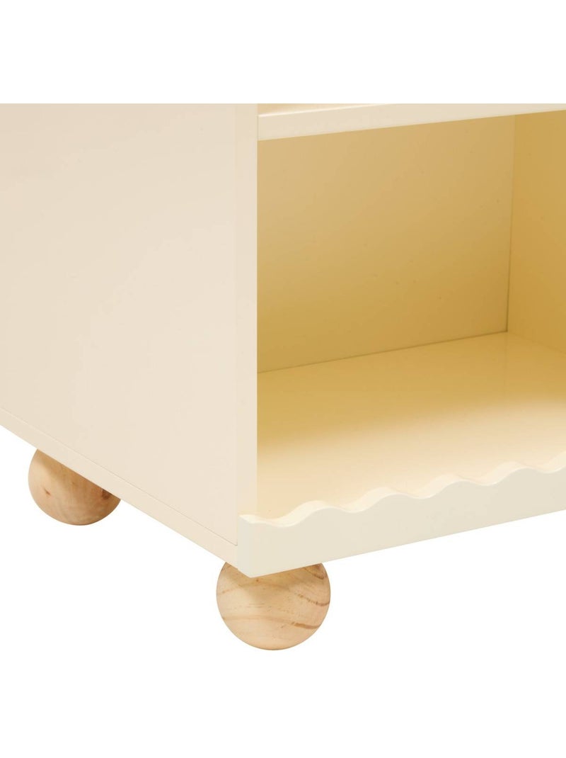 Bouli comodino beige a 2 livelli per bambini 40x30x50,5 cm Beige - Kiabi