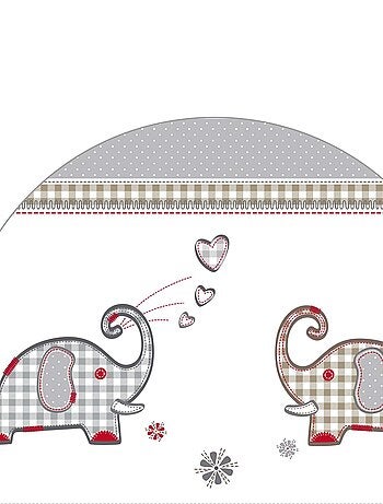 Box bebè esagonale in legno massello con ruote frenanti + tappeto con bordo "Roba Jumbo Twins