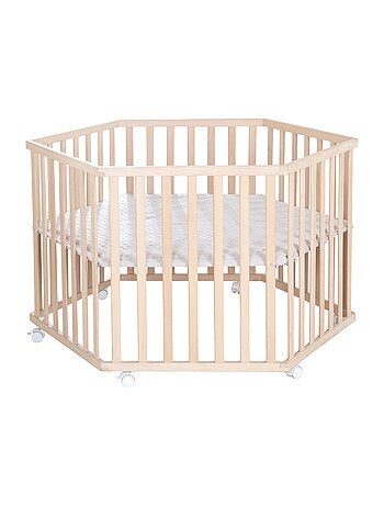 Box bebè esagonale minimalista in legno massello Lil Planet – Roba