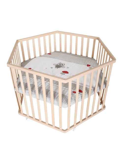 Box bebè esagonale minimalista in legno naturale Adam & Eule – Roba - Kiabi