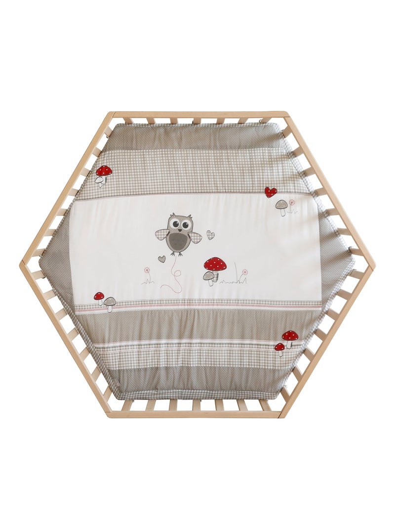 Box bebè esagonale minimalista in legno naturale Adam & Eule – Roba Beige - Kiabi