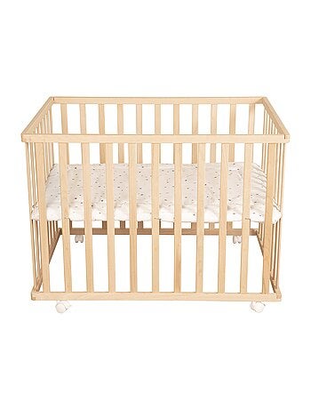 Box bebè minimalista 75×100 cm con tappeto Sternenzauber grigio – Roba