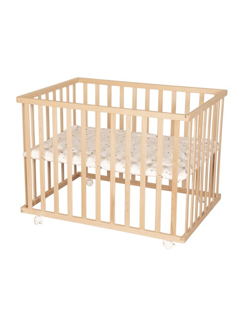 Box bebè minimalista 75×100 cm con tappeto Sternenzauber grigio – Roba - Kiabi