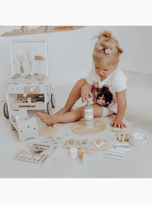 Box educativo montessori legno 6 giocattoli apprendimento mamabrum - Kiabi Box educativo montessori legno 6 giocattoli apprendimento mamabrum - Kiabi