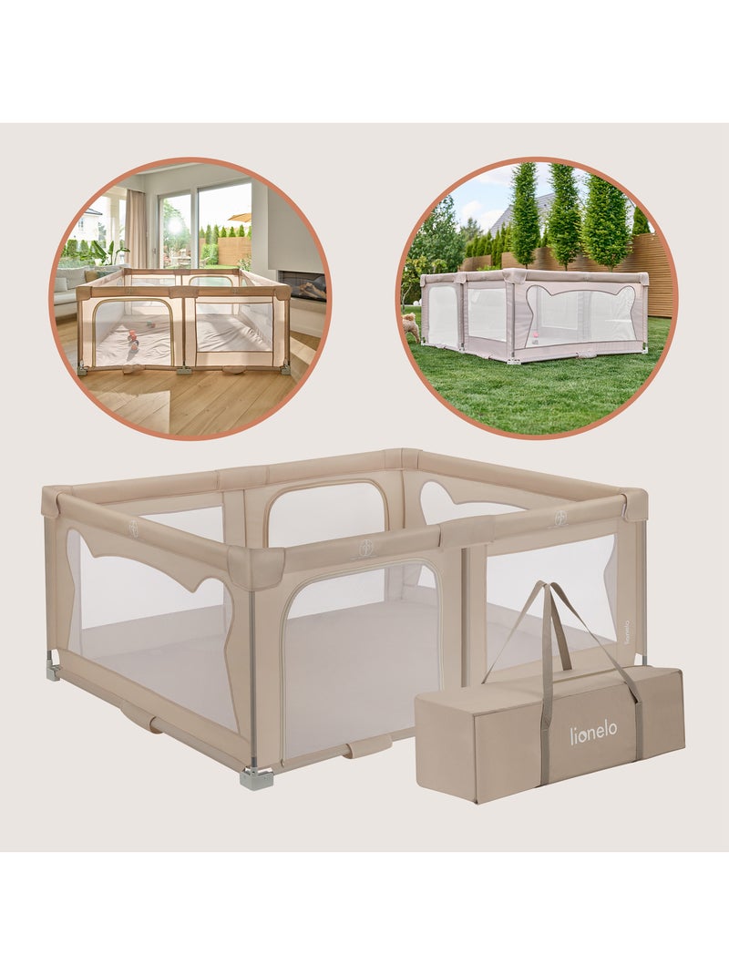 Box Neonati Grande LIONELO Florence - Montaggio Rapido - Ampio Spazio - Borsa Beige - Kiabi