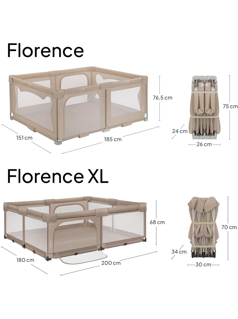 Box Neonati Grande LIONELO Florence - Montaggio Rapido - Ampio Spazio - Borsa Beige - Kiabi