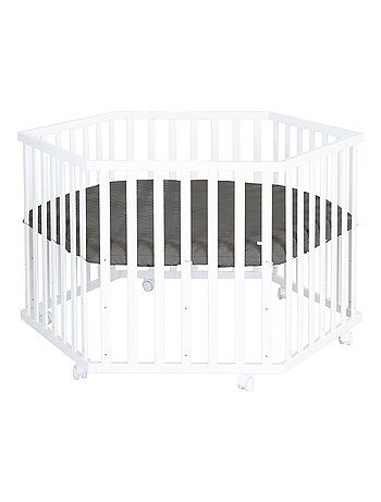 Box per bambini esagonale + tappeto impermeabile in pelle vegana lusso – ROBA "Luxe