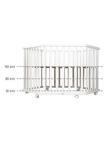 Box per bambini esagonale + tappeto impermeabile in pelle vegana lusso – ROBA "Luxe