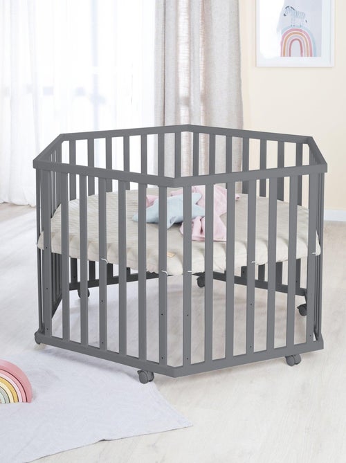 Box per bambini esagonale + tappeto impermeabile in pelle vegana lusso – ROBA "Luxe" - Kiabi