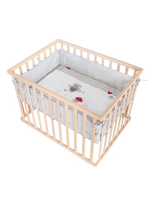 Box per bambini in faggio massello bio + tappeto "Adam & Eule" + ruote – ROBA - Kiabi