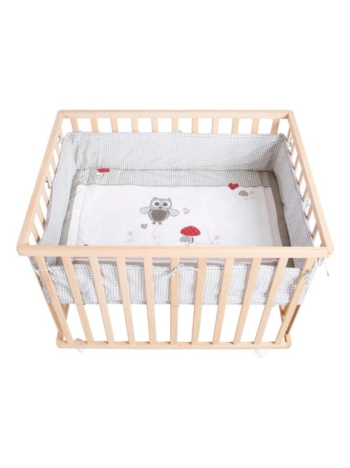 Box per bambini in faggio massello bio + tappeto "Adam & Eule" + ruote – ROBA - Kiabi