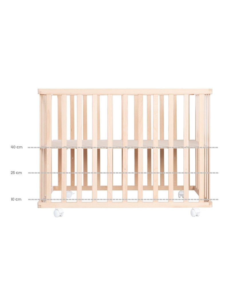 Box per bambini in faggio massello bio + tappeto "Adam & Eule" + ruote – ROBA Marrone chiaro - Kiabi