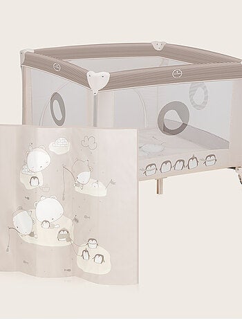 Box per bambini LIONELO Bonnie - 100x96 cm - Materasso confortevole - Ruote - Borsa per il trasporto